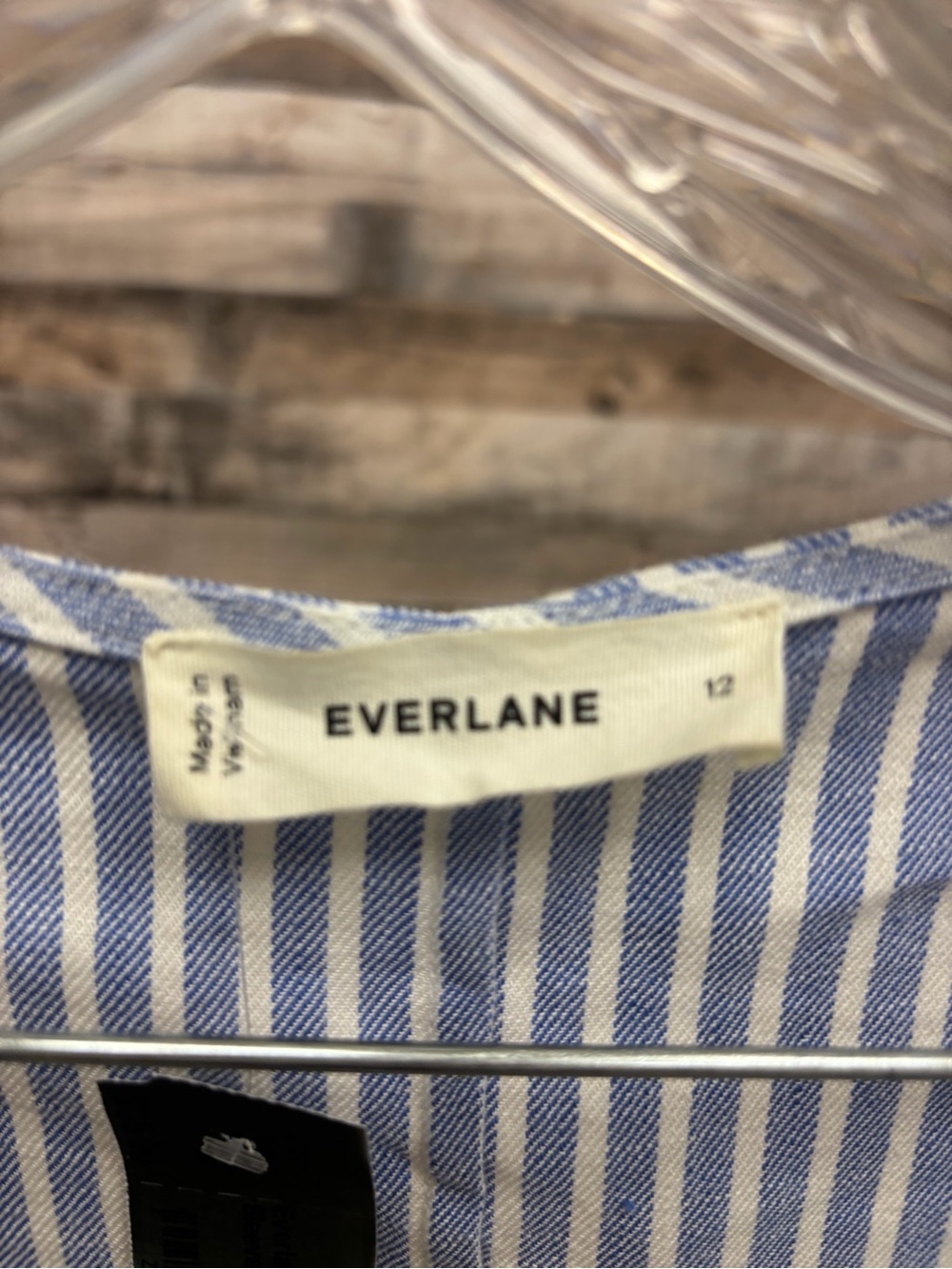 Everlane White & Blue Striped Sleeveless Vest and Pants Set - Picture 6 of 7